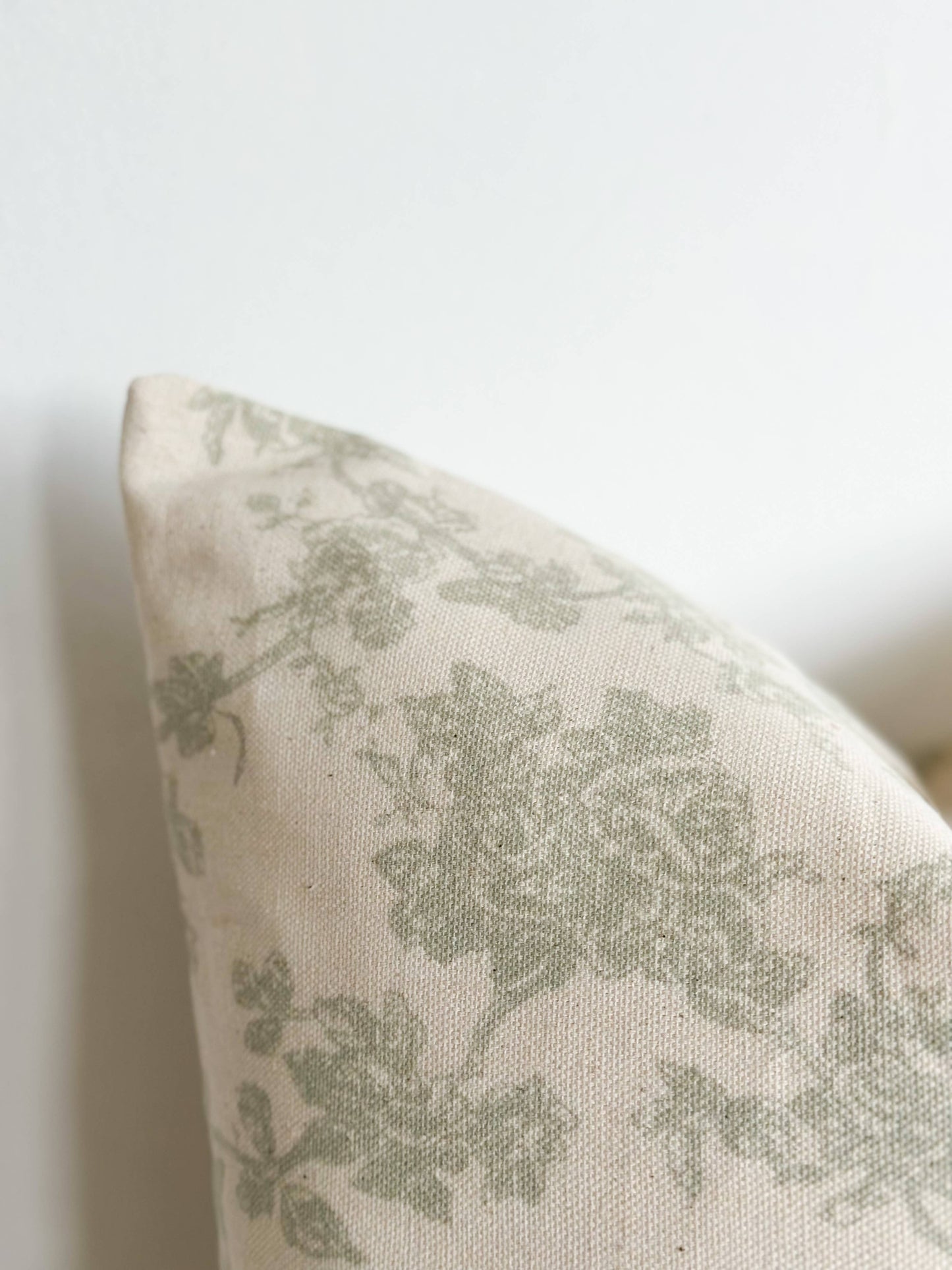 Aria Cotton Cushion Cover – Green Print - Bridgnorth Furniture