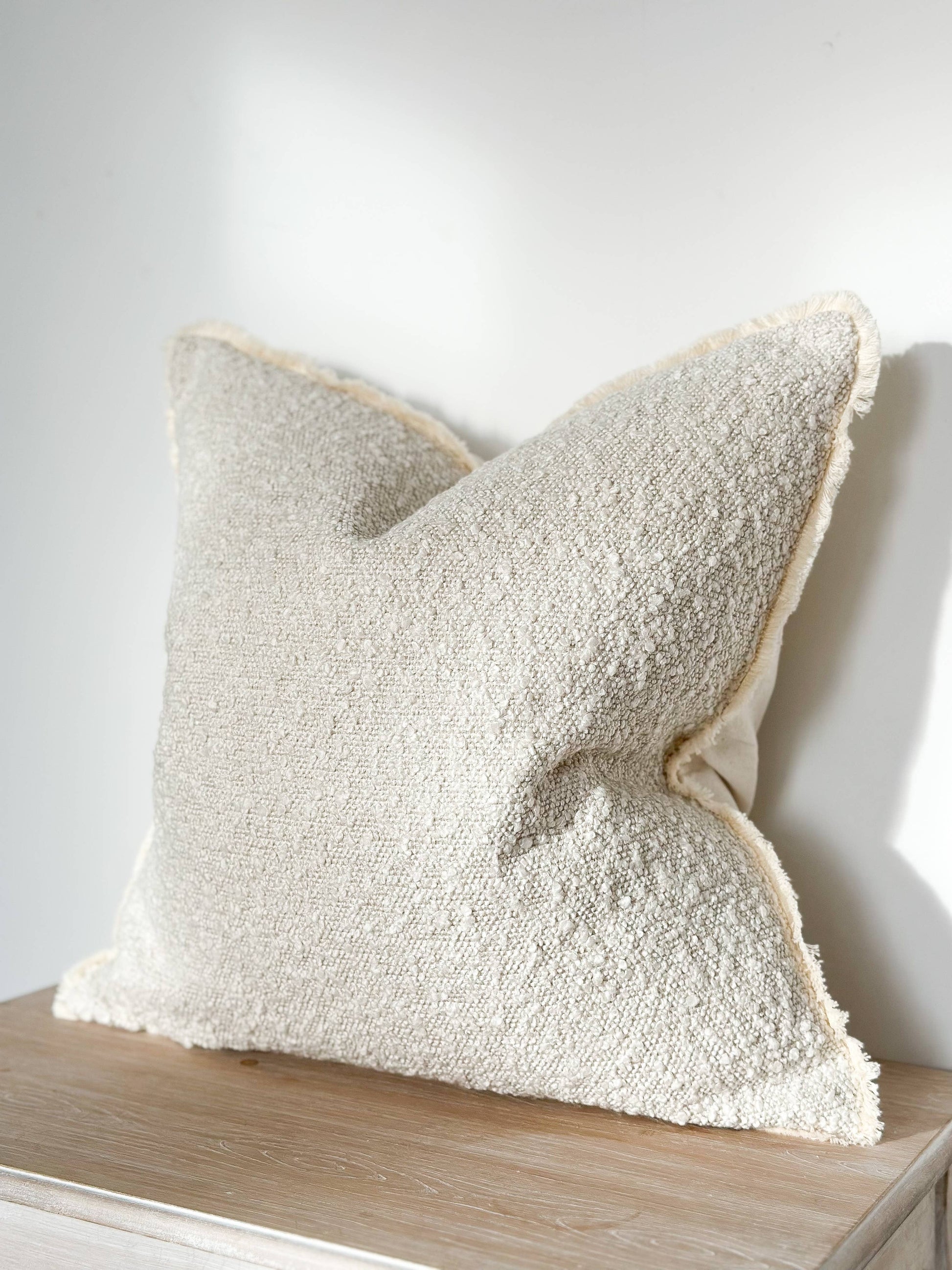 Sofia Cream Boucle Cushion Cover - Bridgnorth Furniture