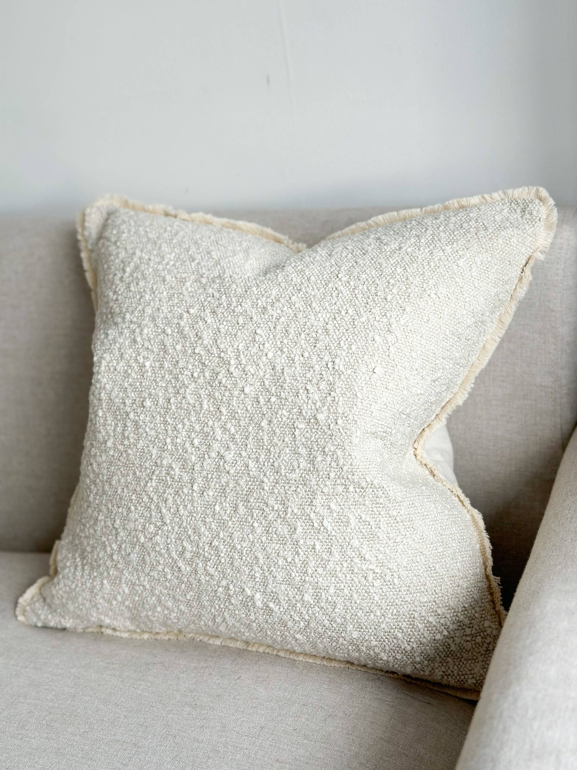 Sofia Cream Boucle Cushion Cover - Bridgnorth Furniture