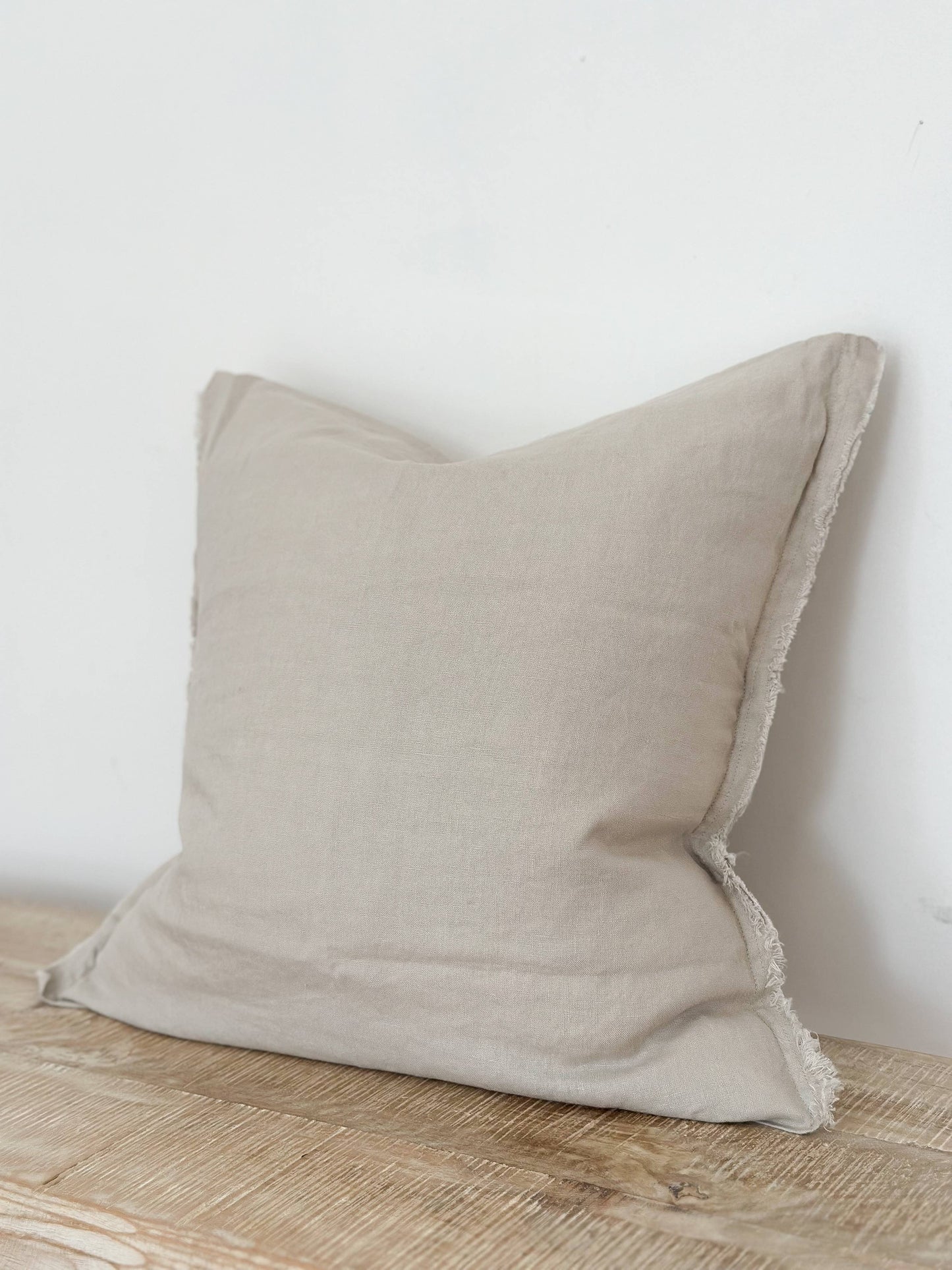 Esmee Linen Cushion Cover 45×45 – Dove Grey - Bridgnorth Furniture