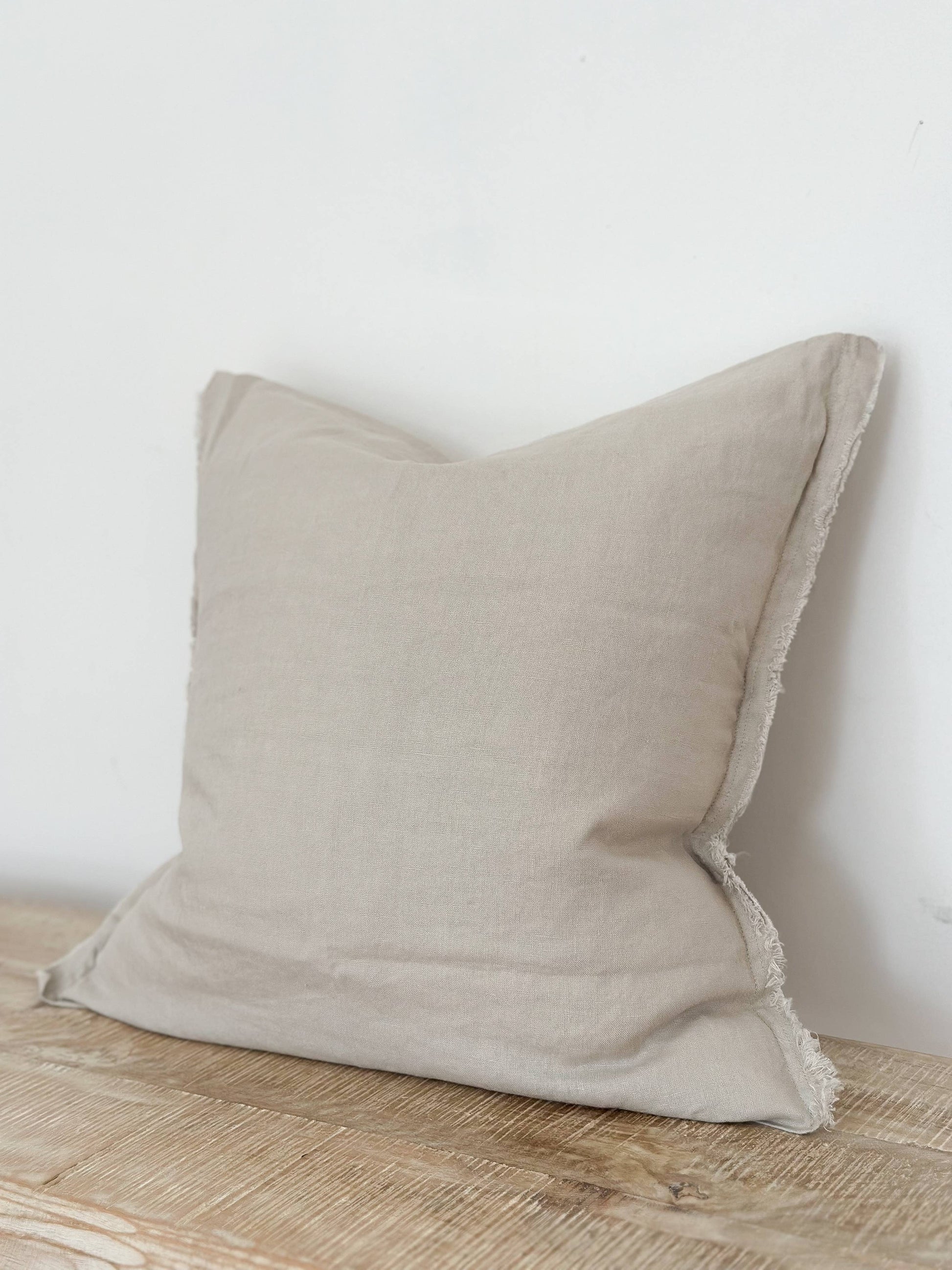 Esmee Linen Cushion Cover 45×45 – Dove Grey - Bridgnorth Furniture