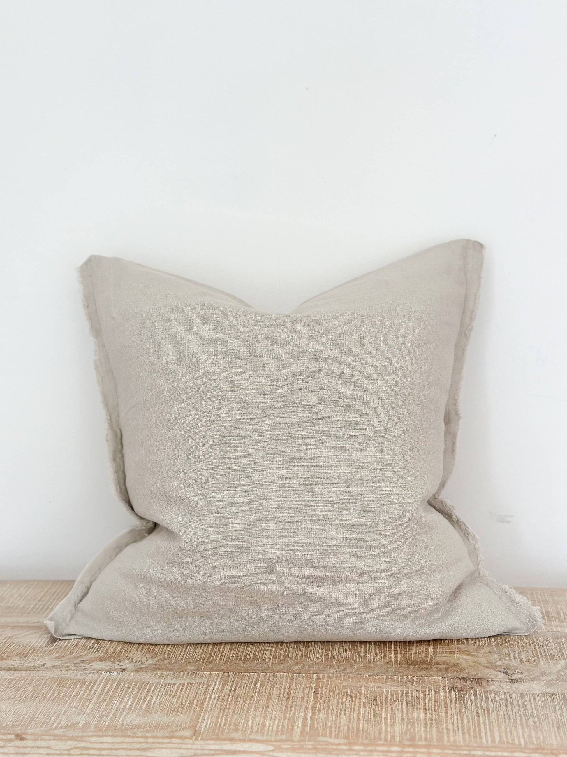 Esmee Linen Cushion Cover 45×45 – Dove Grey - Bridgnorth Furniture
