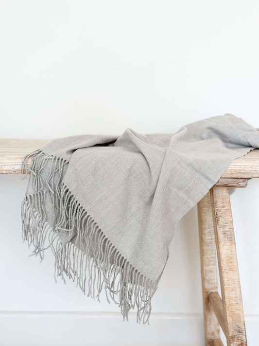 Grey Throw Blanket 170 x 65 - Bridgnorth Furniture