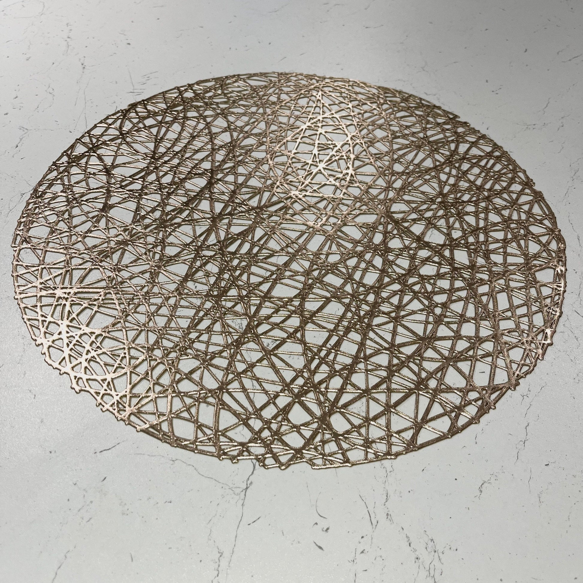 Emily Gold Round Placemat - Bridgnorth Furniture