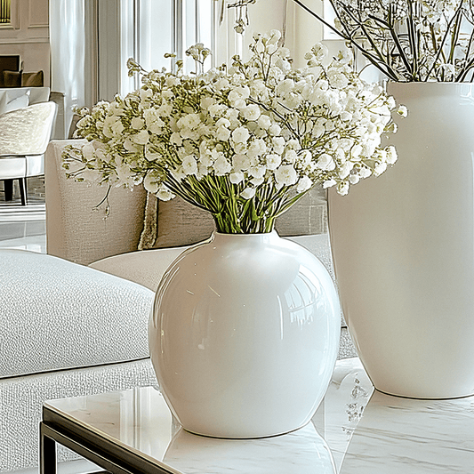 Faux White Gypsophila Bunch of Flowers - Bridgnorth Furniture
