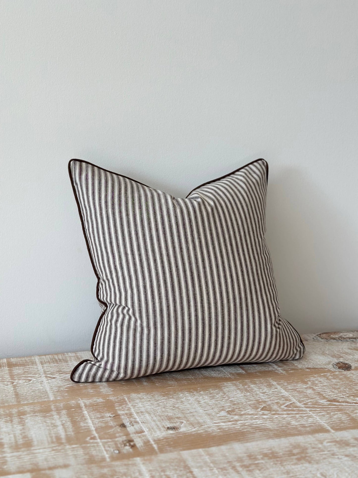 Florence Dark Brown Stripe - 45x45 cm - Bridgnorth Furniture