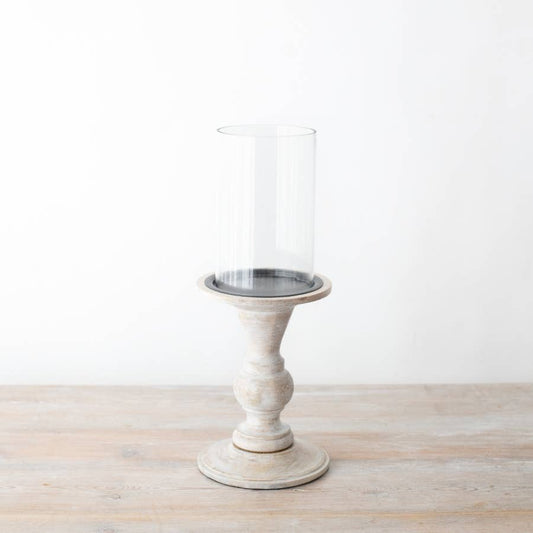 Pillar Candle Holder with Glass Holder - Bridgnorth Furniture