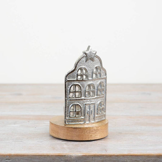 Metal House T-Light Holder 15cm - Bridgnorth Furniture