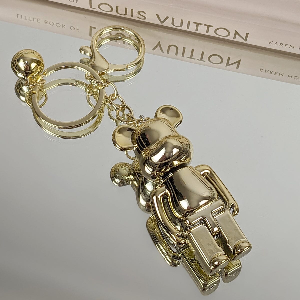 Gold Bear Keyring - Bridgnorth Furniture
