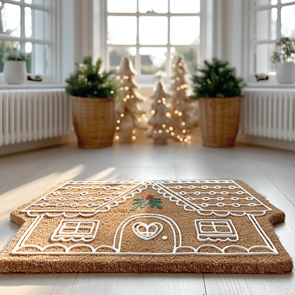 Gretel Festive Christmas Gingerbread House Doormat - Bridgnorth Furniture
