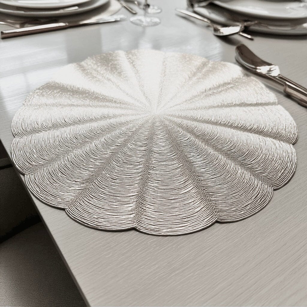 Lyra Silver Round Placemat - Bridgnorth Furniture
