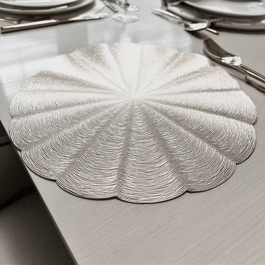 Lyra Silver Round Placemat - Bridgnorth Furniture