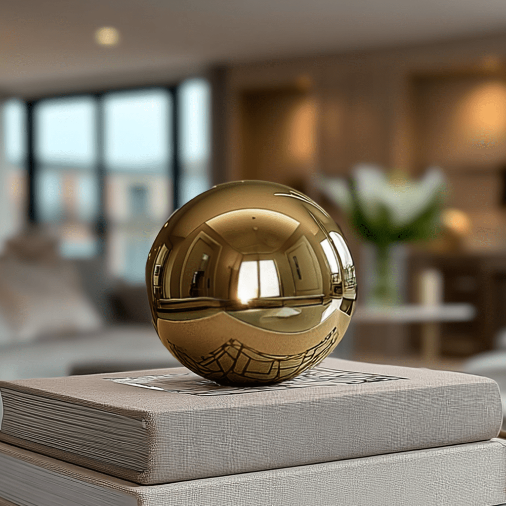 Maru Decorative Gold Ball Ornament - Bridgnorth Furniture