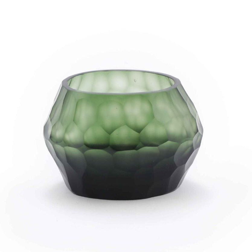 HEMATITE CANDLEHOLDER - H9 D11 cm - STEELGREY - Bridgnorth Furniture