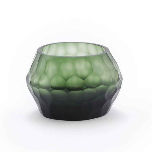 HEMATITE CANDLEHOLDER - H9 D11 cm - STEELGREY - Bridgnorth Furniture