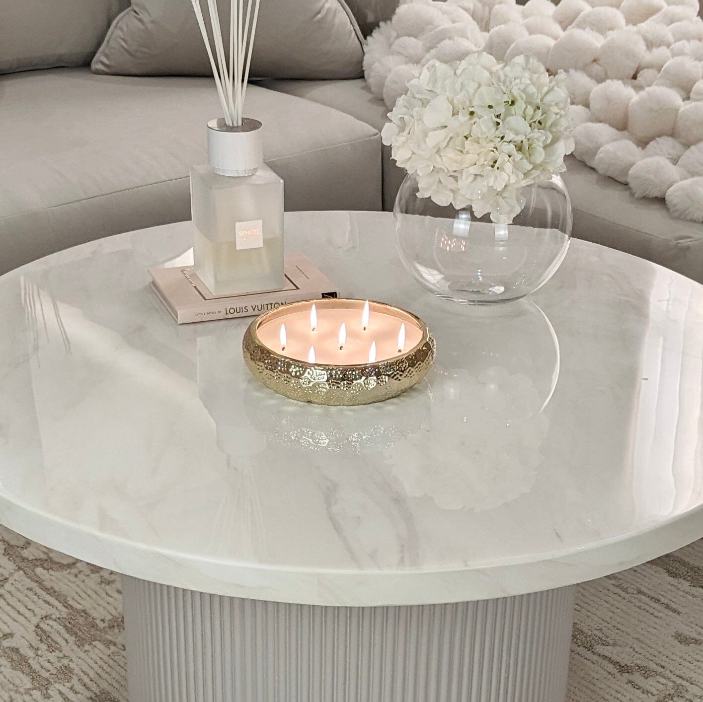 Portobello Large Marble Coffee Table - Bridgnorth Furniture