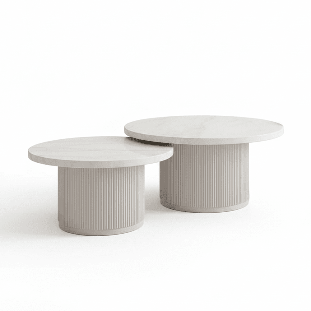 Portobello Medium Marble Coffee Table - Bridgnorth Furniture