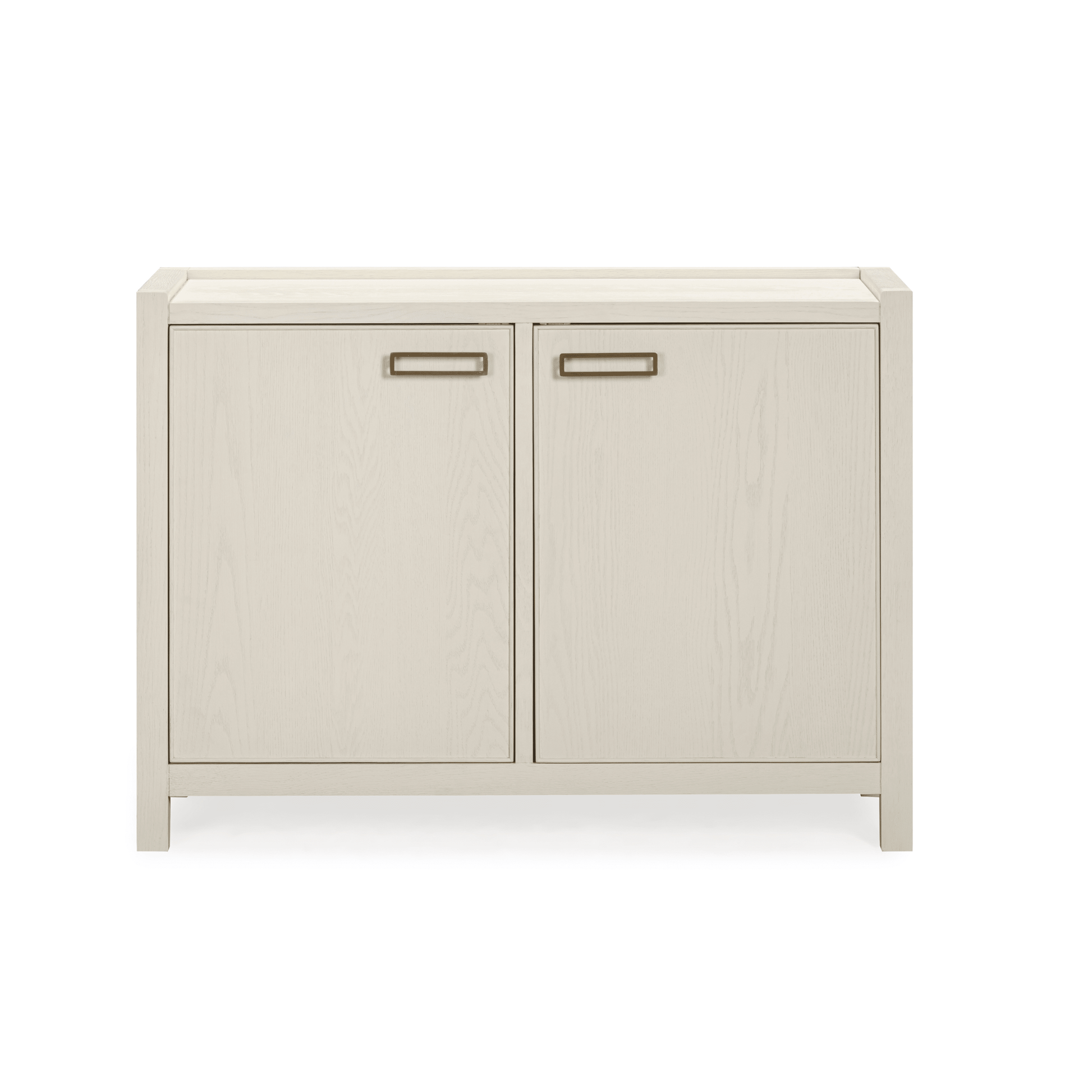 Soho Cream Oak Veneer 2 Door Sideboard - Bridgnorth Furniture