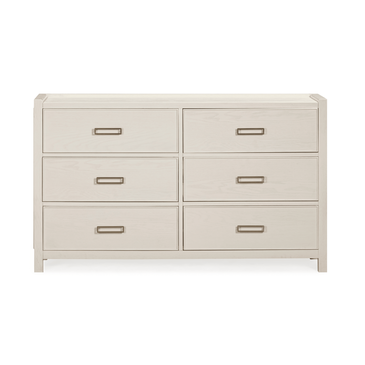 Soho Cream Oak Veneer 6 Drawer Chest - Bridgnorth Furniture