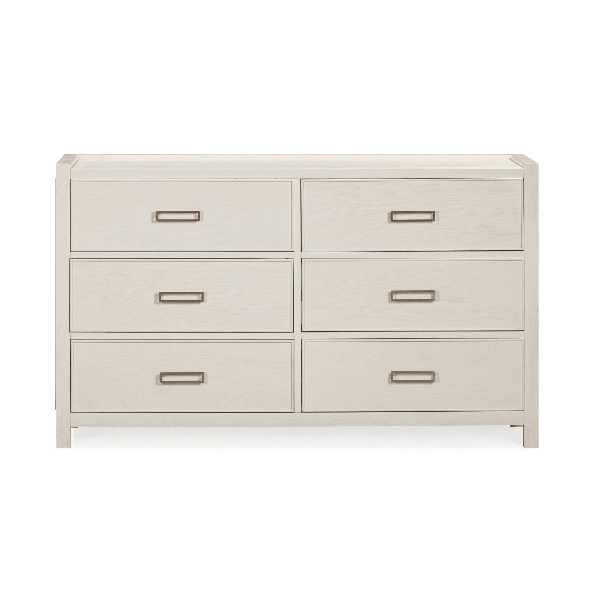 Soho Cream Oak Veneer 6 Drawer Chest - Bridgnorth Furniture