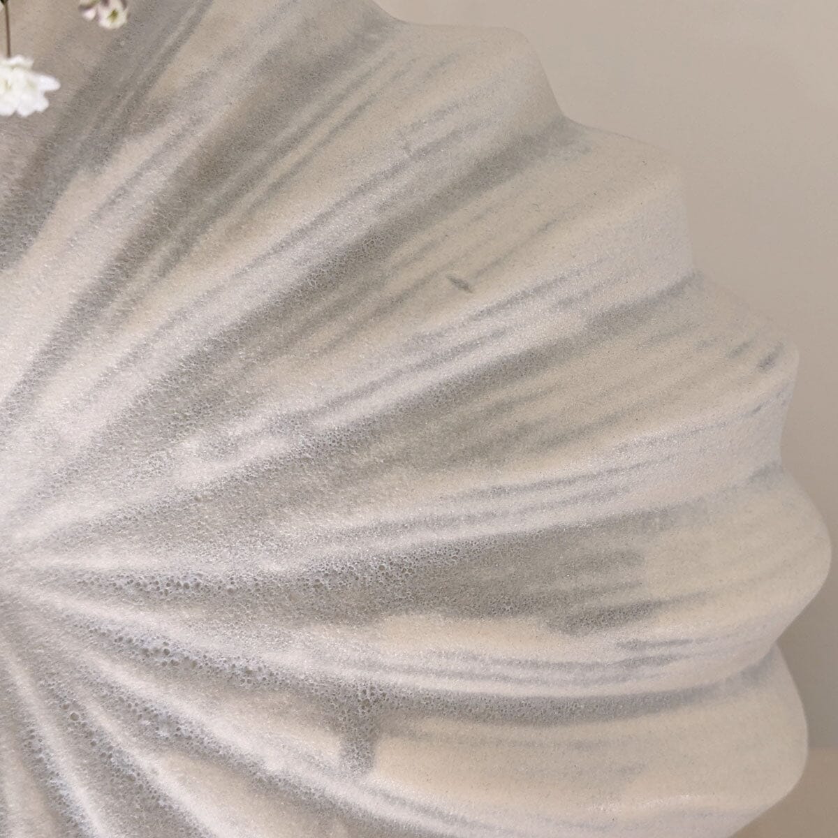 Renew White Textured Shell Decorative Vase - Bridgnorth Furniture