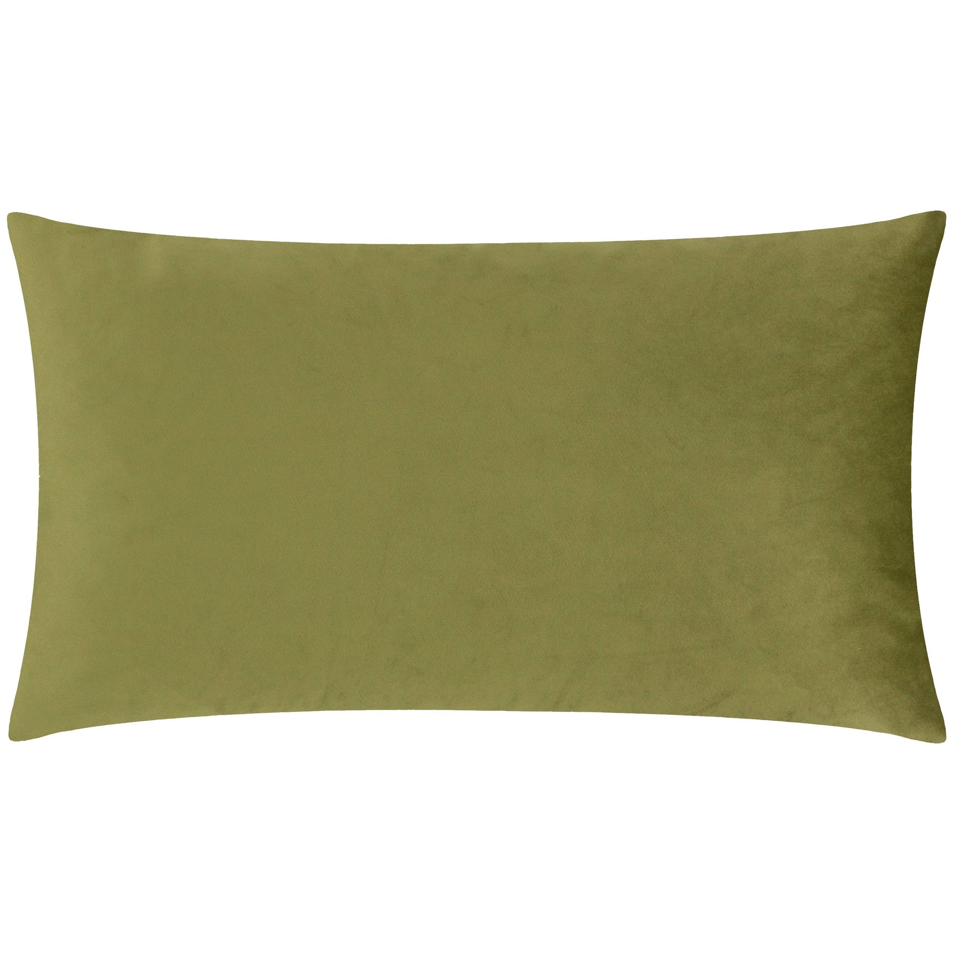 Kielder Forest Haldon Printed Velvet Cushion Khaki - Bridgnorth Furniture