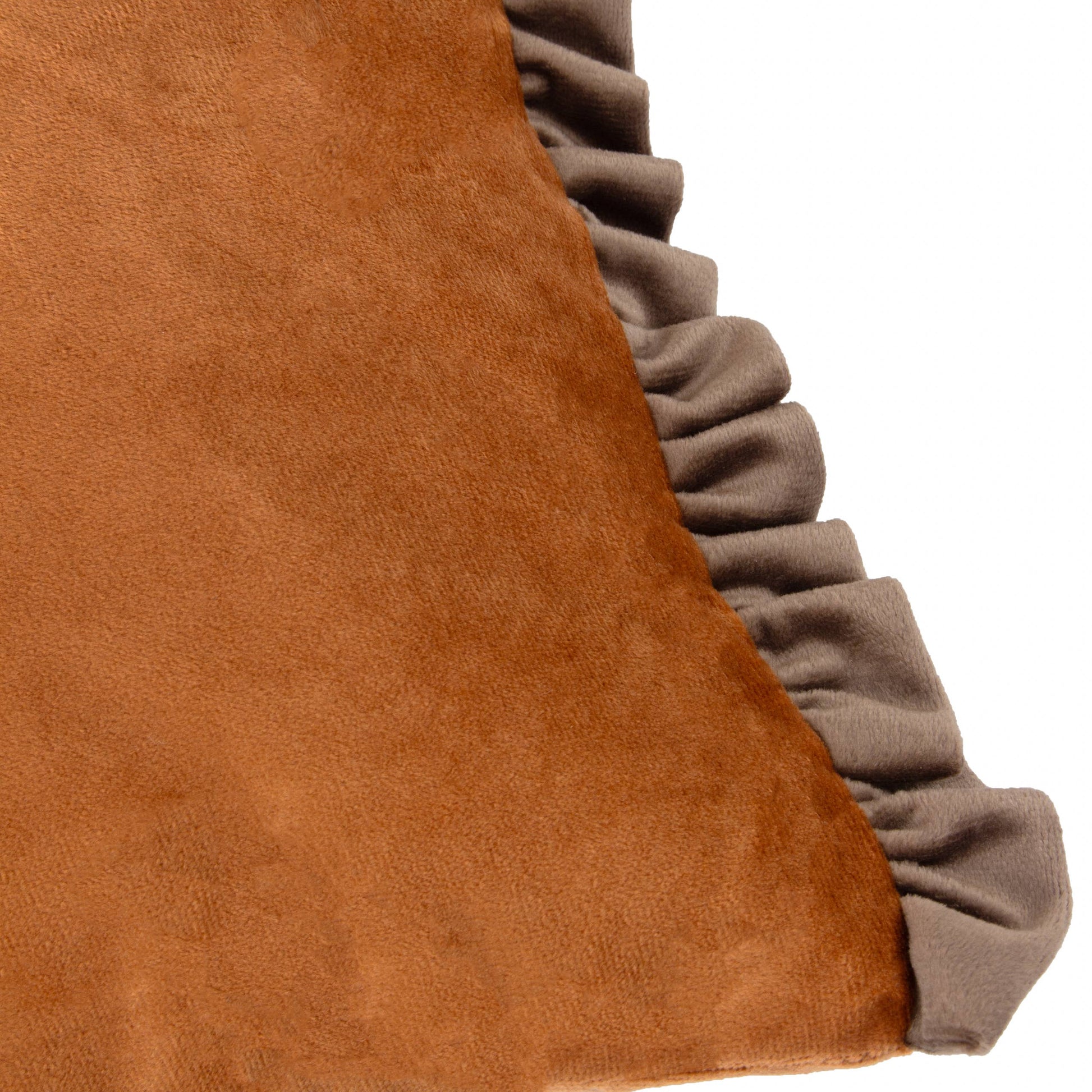 Tilly Velvet Reversible Cushion Rust/Mink - Bridgnorth Furniture