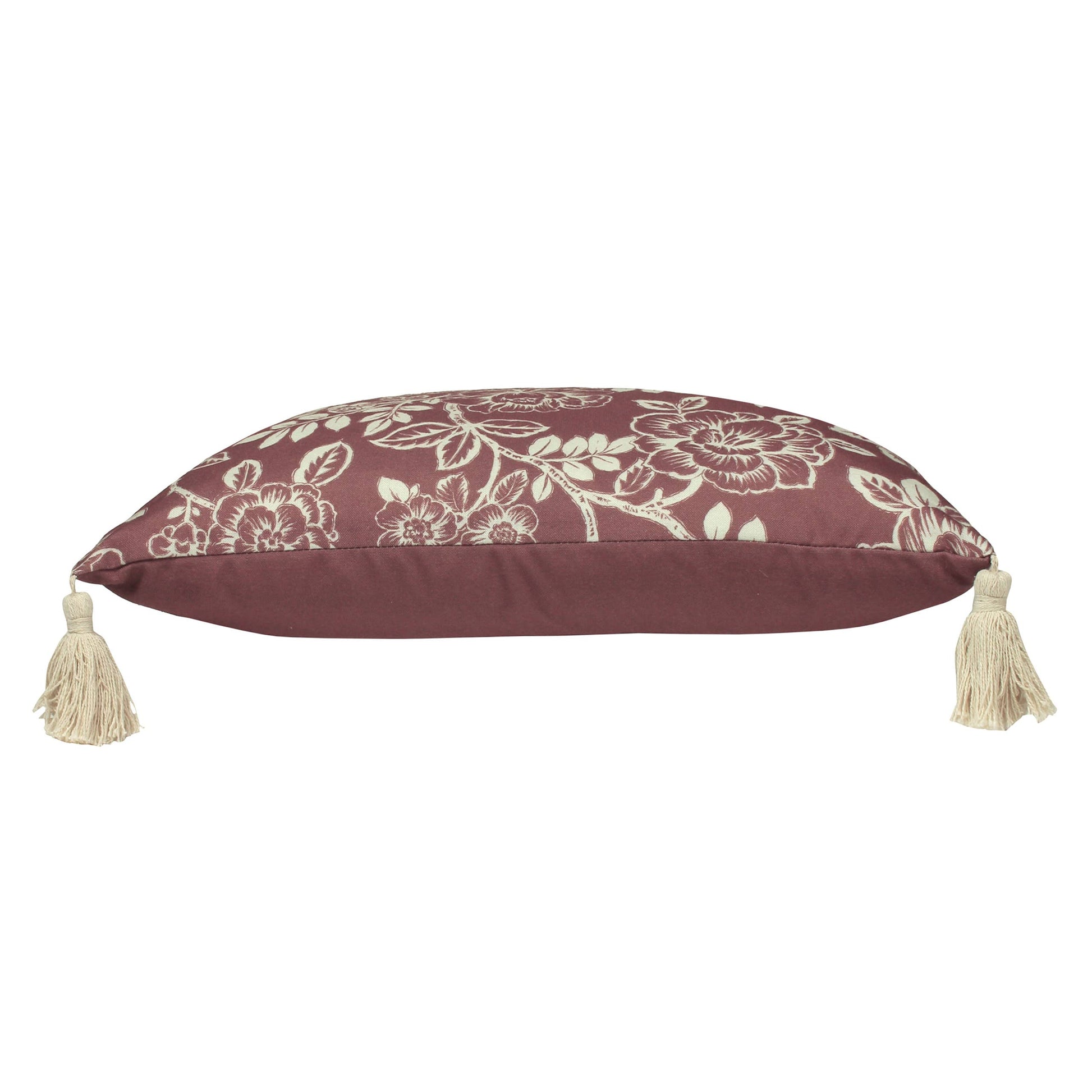 Somerton Floral Cushion Mulberry - Bridgnorth Furniture