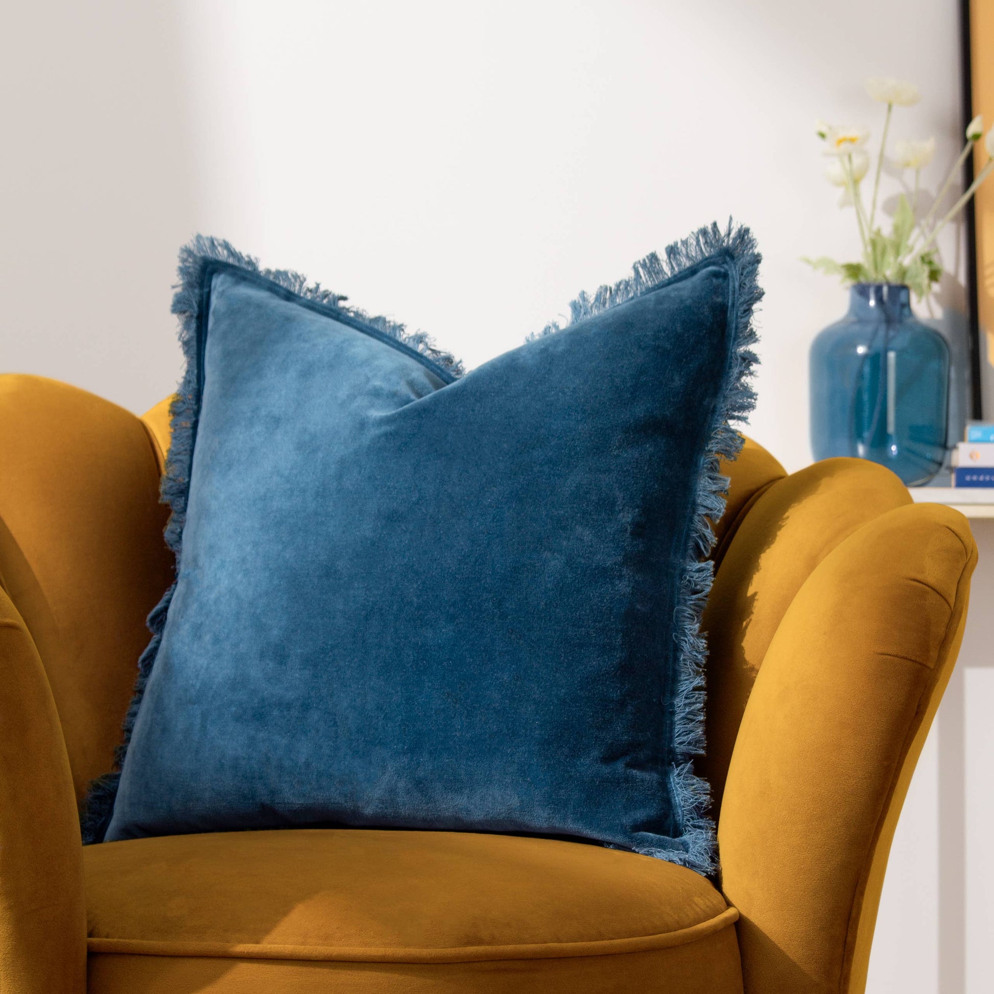 Gracie Cushion Ink Blue - Bridgnorth Furniture