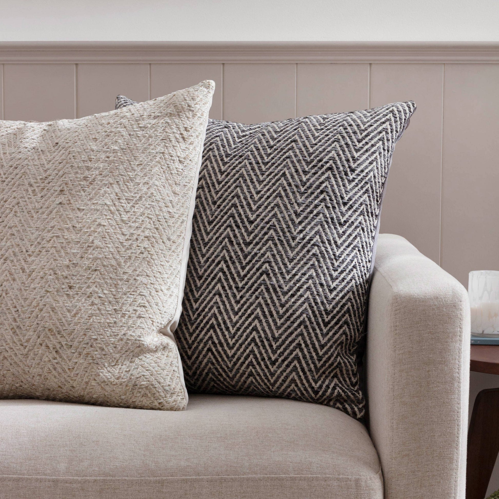 Croft Twill Woven Cushion Natural - Bridgnorth Furniture