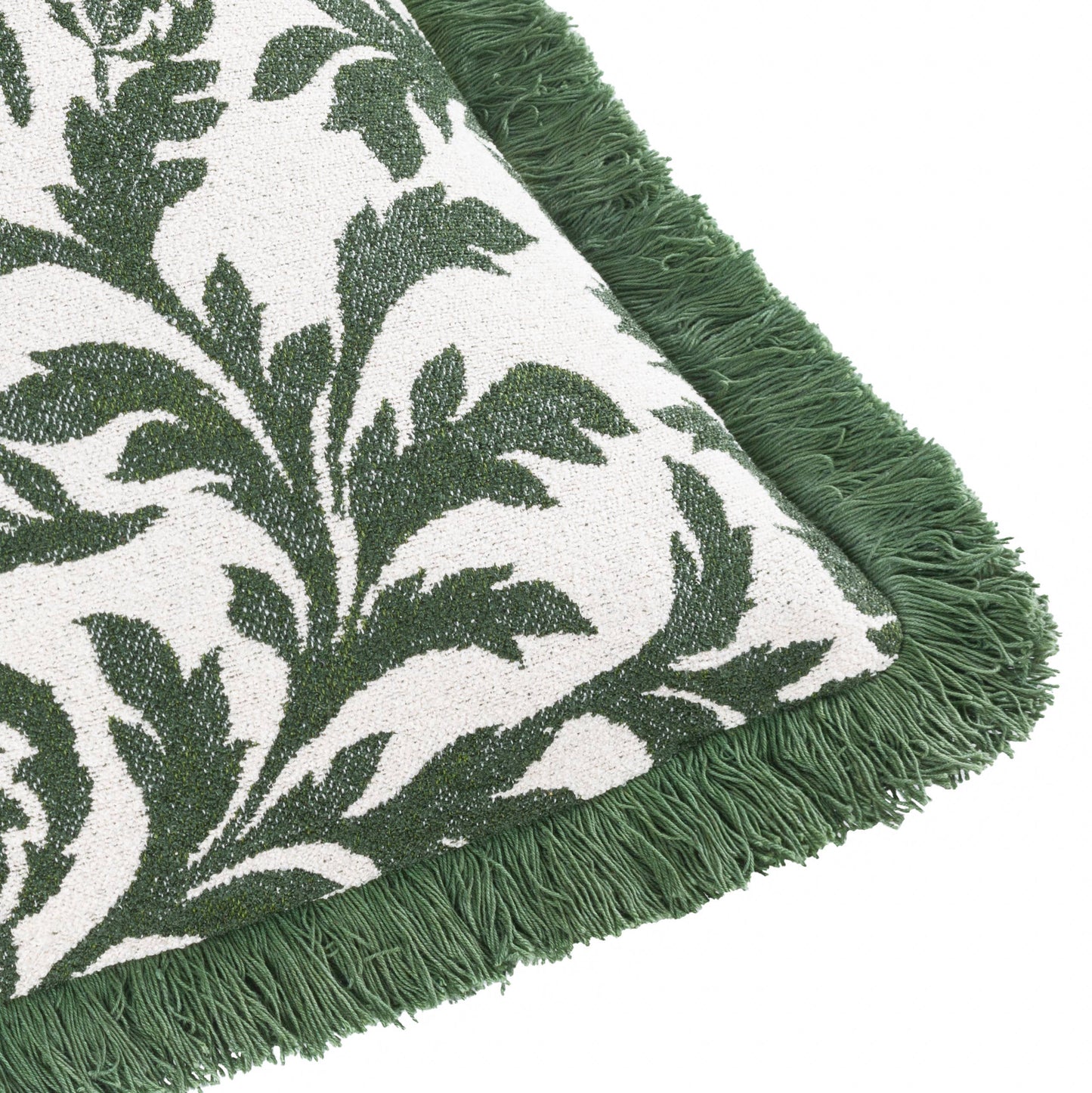 Hedera Jacquard Cushion Green - Bridgnorth Furniture