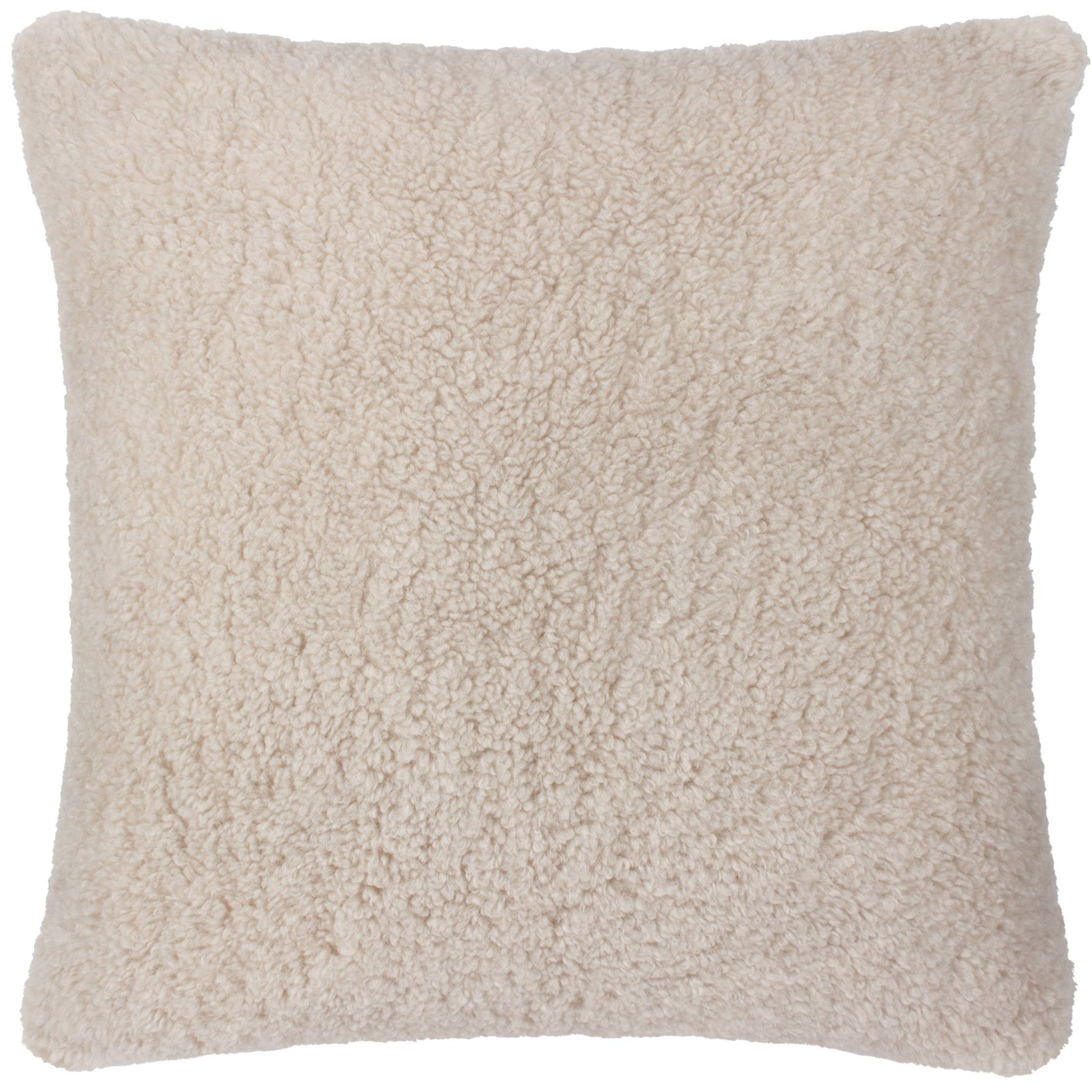 Olann Faux Shearling Cushion Natual - Bridgnorth Furniture