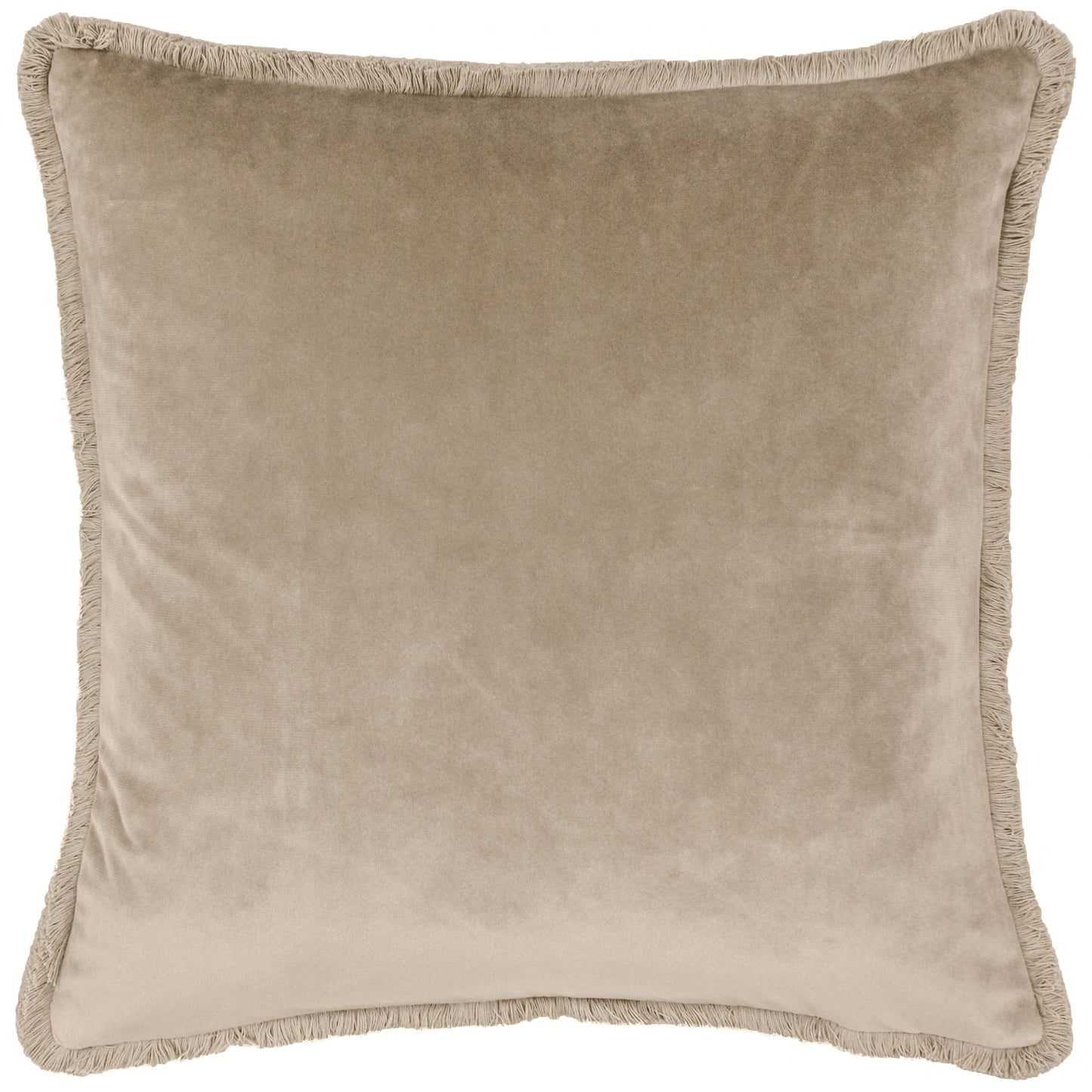 Freya Velvet Cushion Taupe - Bridgnorth Furniture