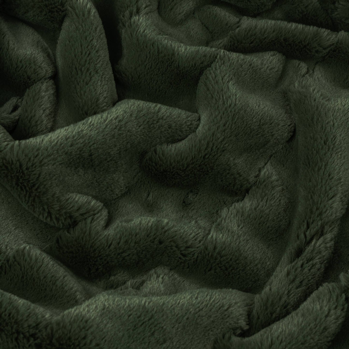 Empress Faux Fur Throw Pine - Bridgnorth Furniture