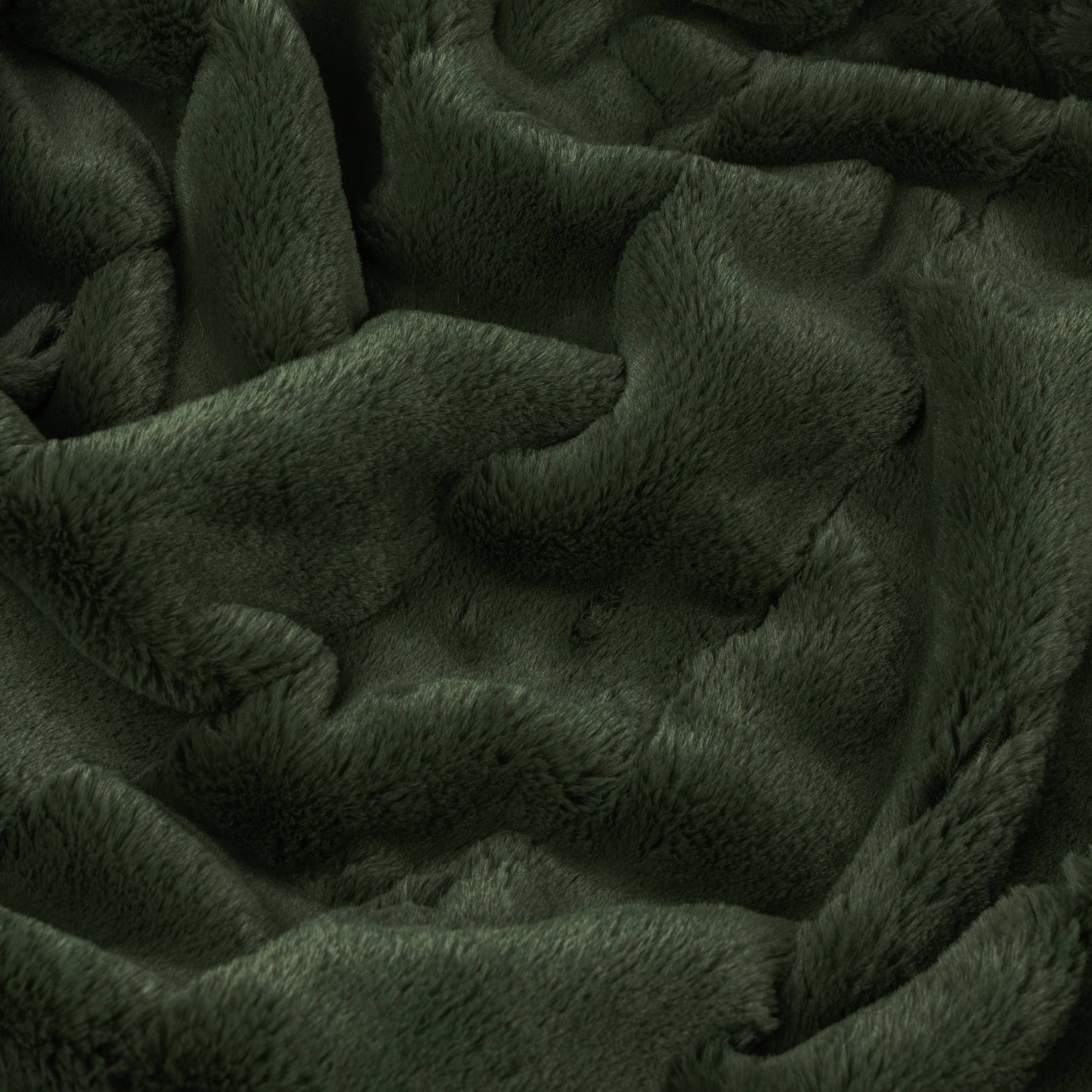 Empress Faux Fur Throw Pine - Bridgnorth Furniture