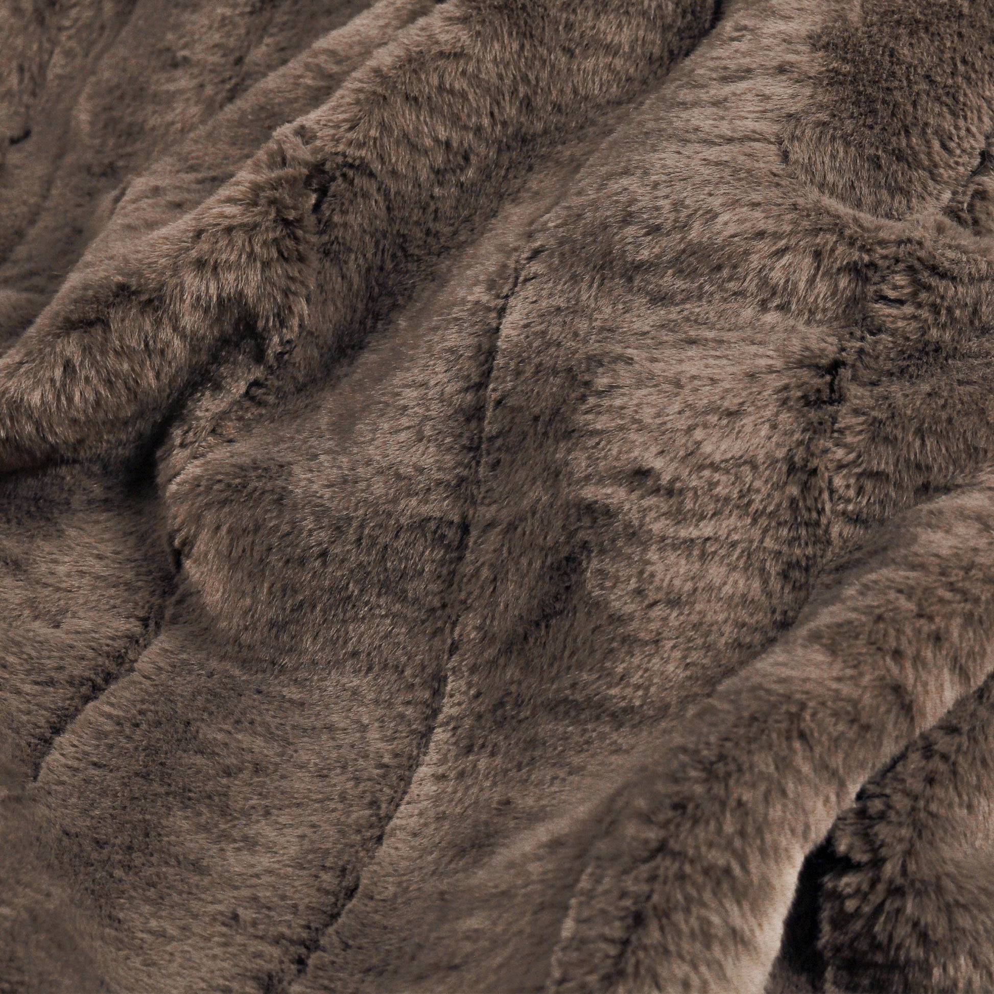 Empress Faux Fur Throw Taupe - Bridgnorth Furniture