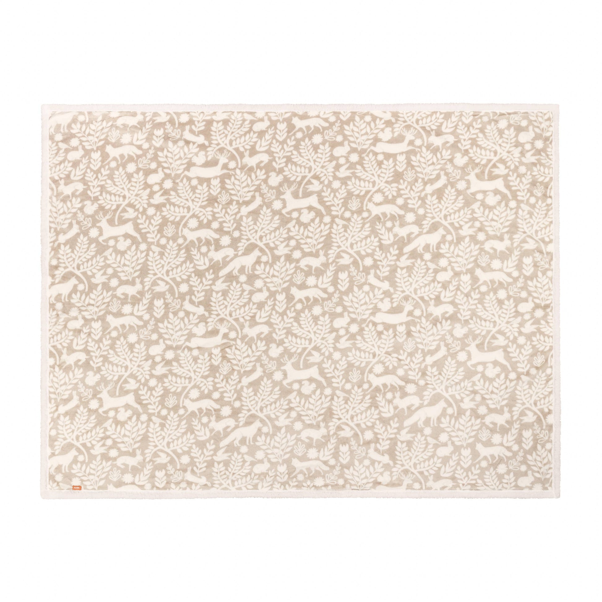Skandi Woodland Sherpa Fleece Throw Sable - Bridgnorth Furniture