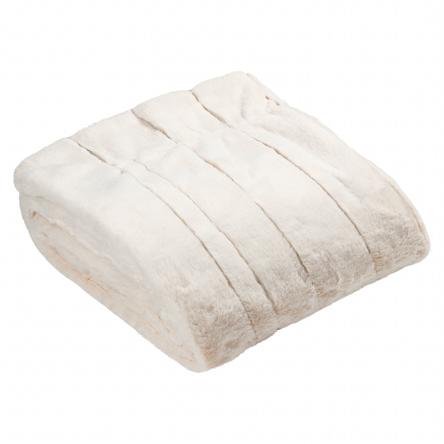 Empress Faux Fur Throw Cream - Bridgnorth Furniture