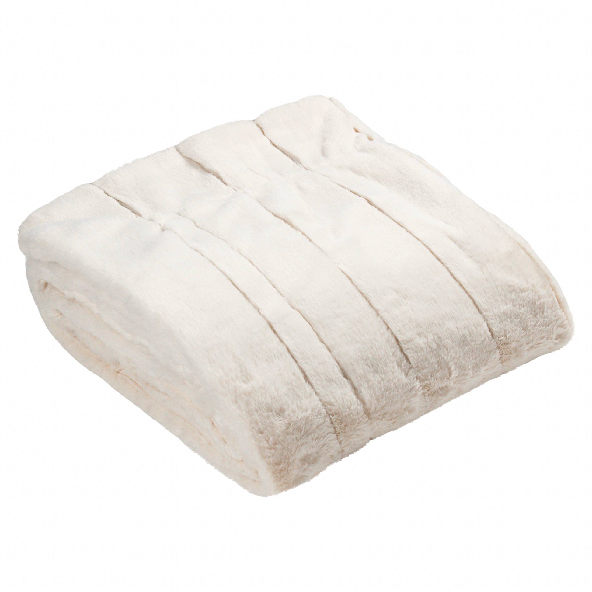 Empress Faux Fur Throw Cream - Bridgnorth Furniture