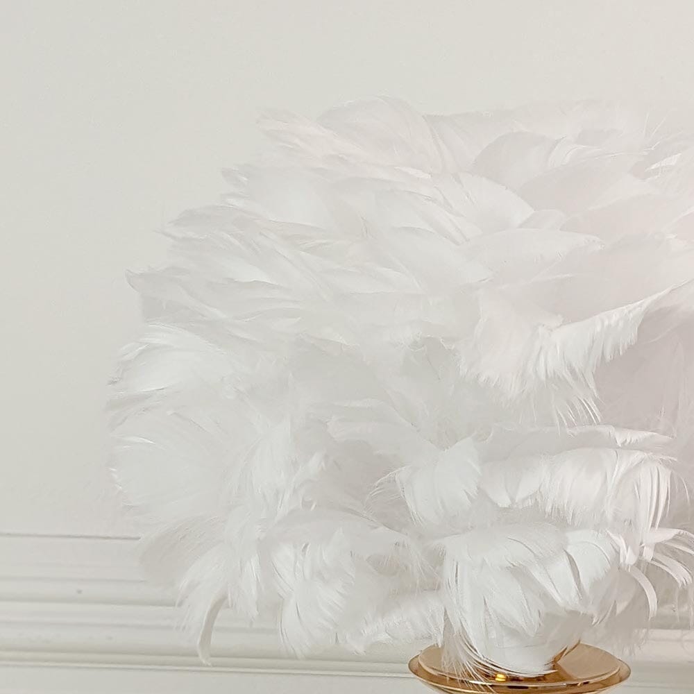 Sara Gold Tripod Feather Table Lamp - Bridgnorth Furniture