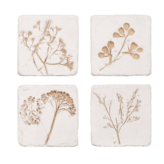 Flower Imprint Coasters Set of 4 - Bridgnorth Furniture