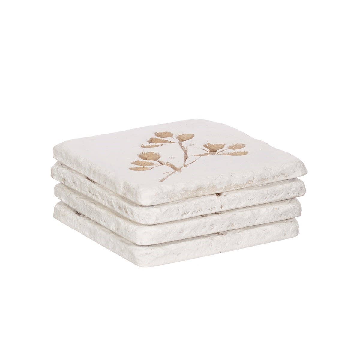 Flower Imprint Coasters Set of 4 - Bridgnorth Furniture