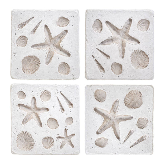 Shell Imprint Coasters (Set of 4) - Bridgnorth Furniture