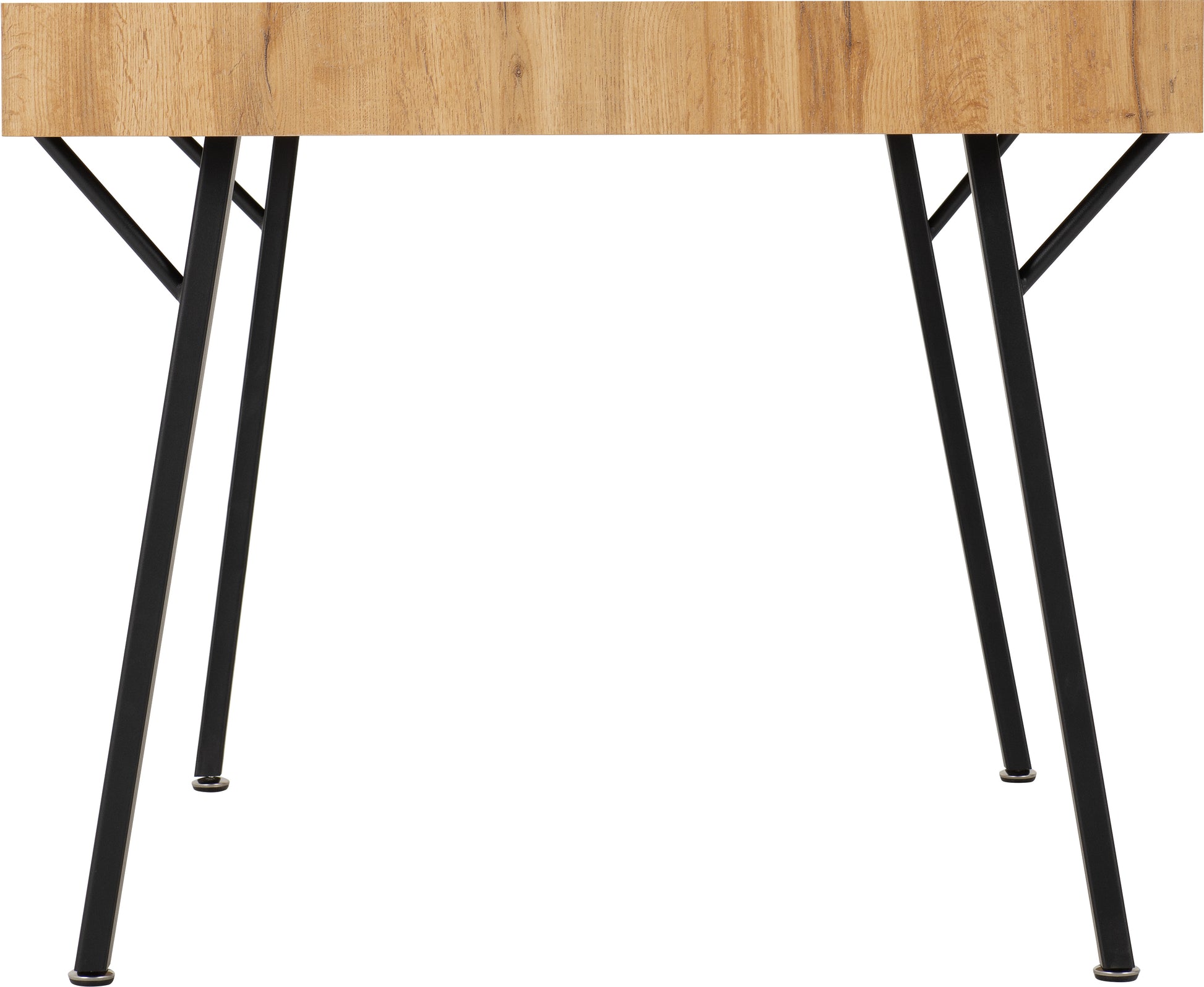 Treviso Dining Table Light Oak Effect/Black - Bridgnorth Furniture