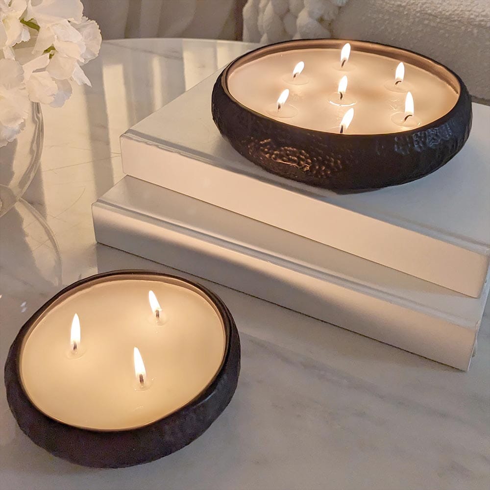 Set of 2 Aeolian Black Candles - Bridgnorth Furniture