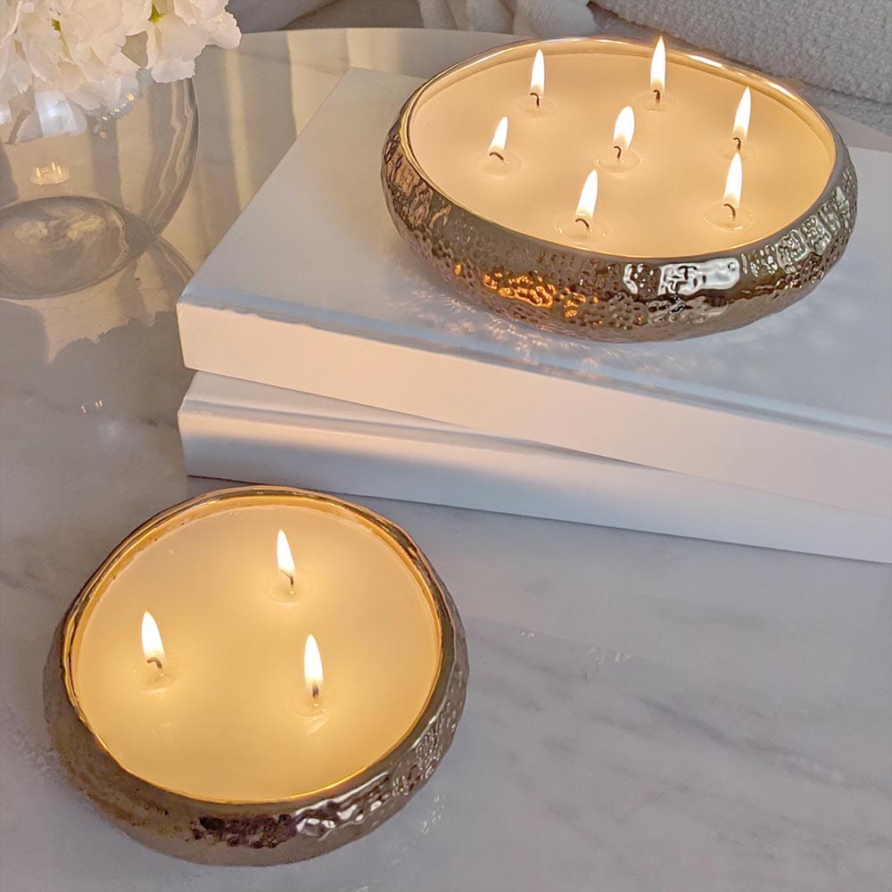 Set of 2 Aeolian Bronze Candles - Bridgnorth Furniture