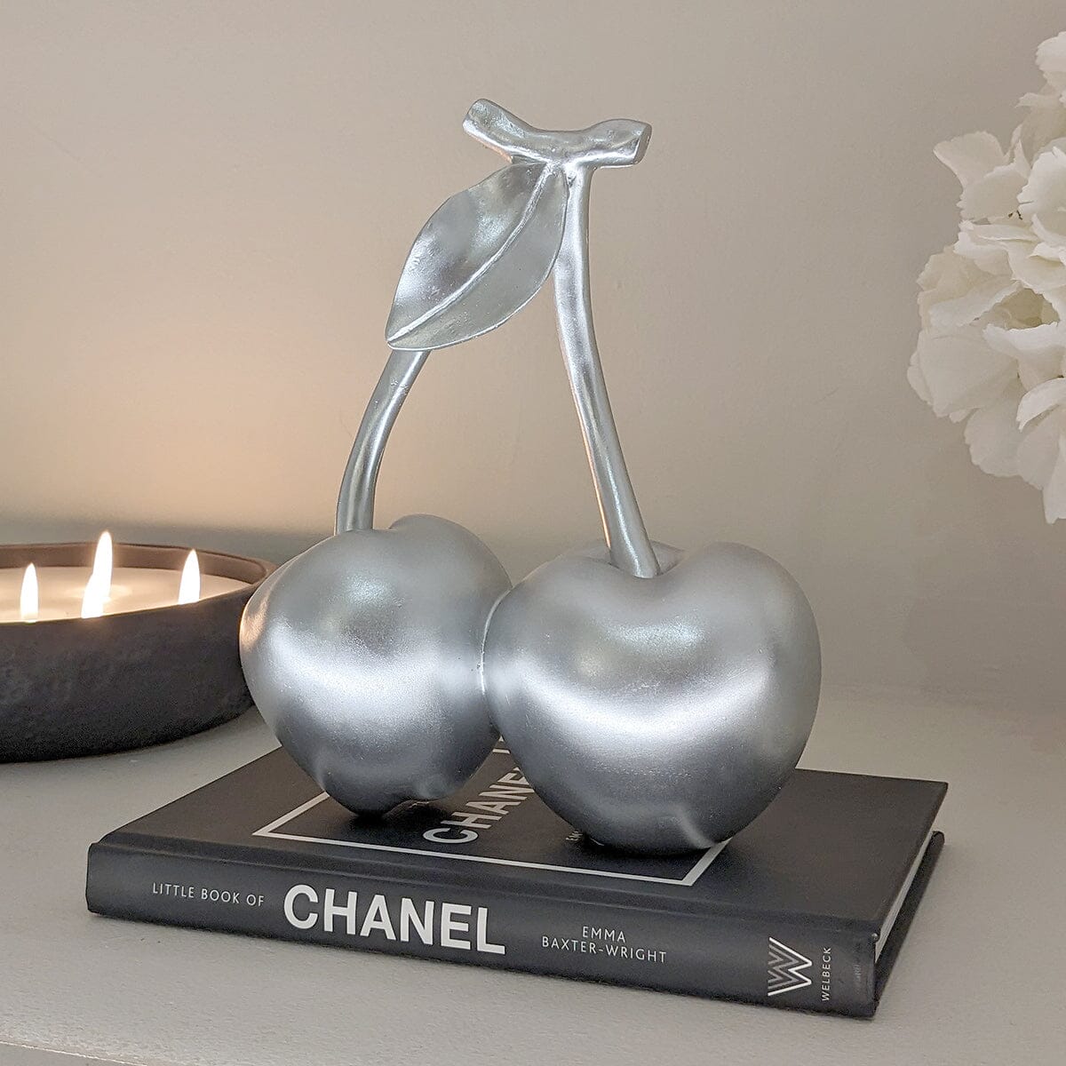 Silver Decorative Cherry Ornament - Bridgnorth Furniture