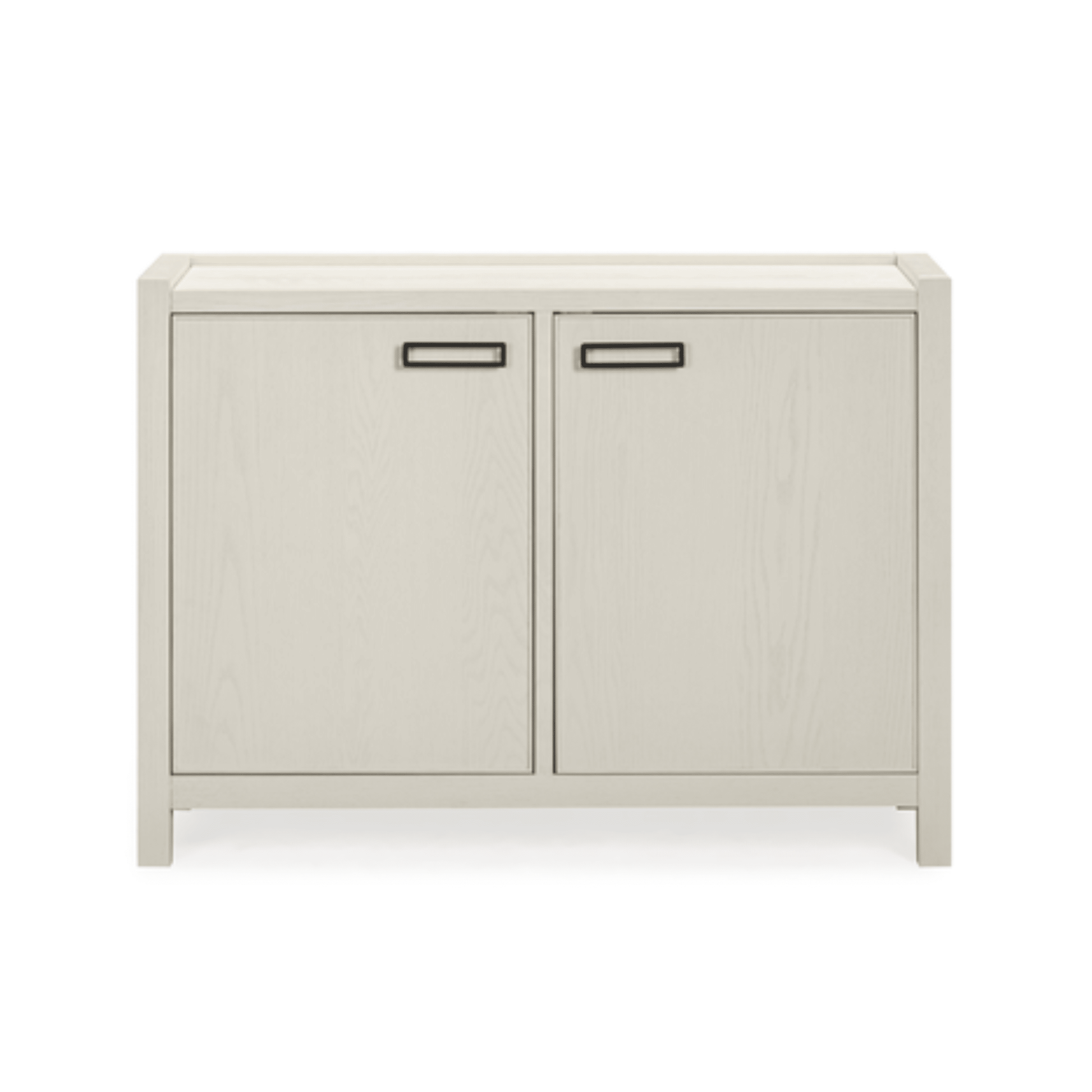 Soho Cream Oak Veneer 2 Door Sideboard - Bridgnorth Furniture