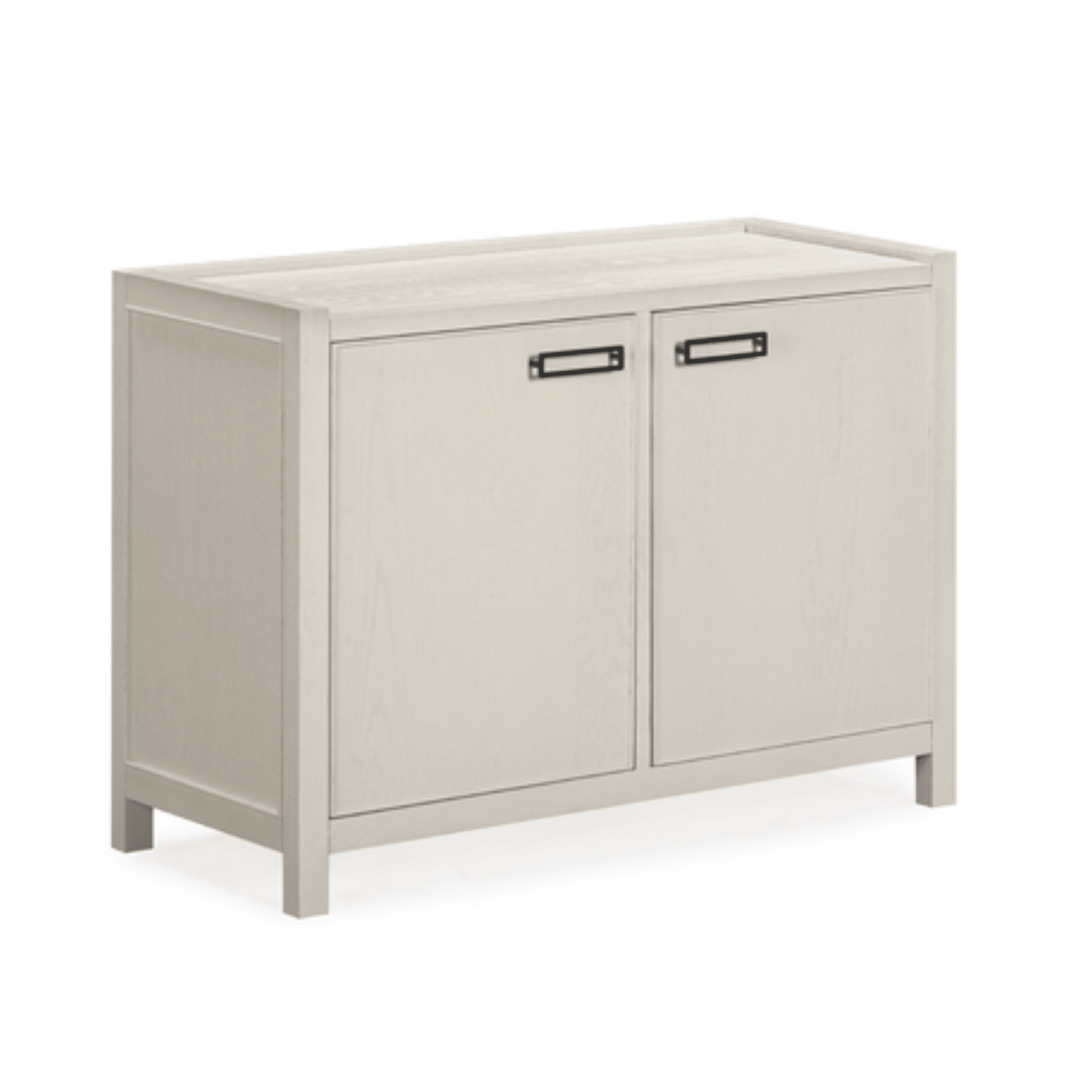 Soho Cream Oak Veneer 2 Door Sideboard - Bridgnorth Furniture