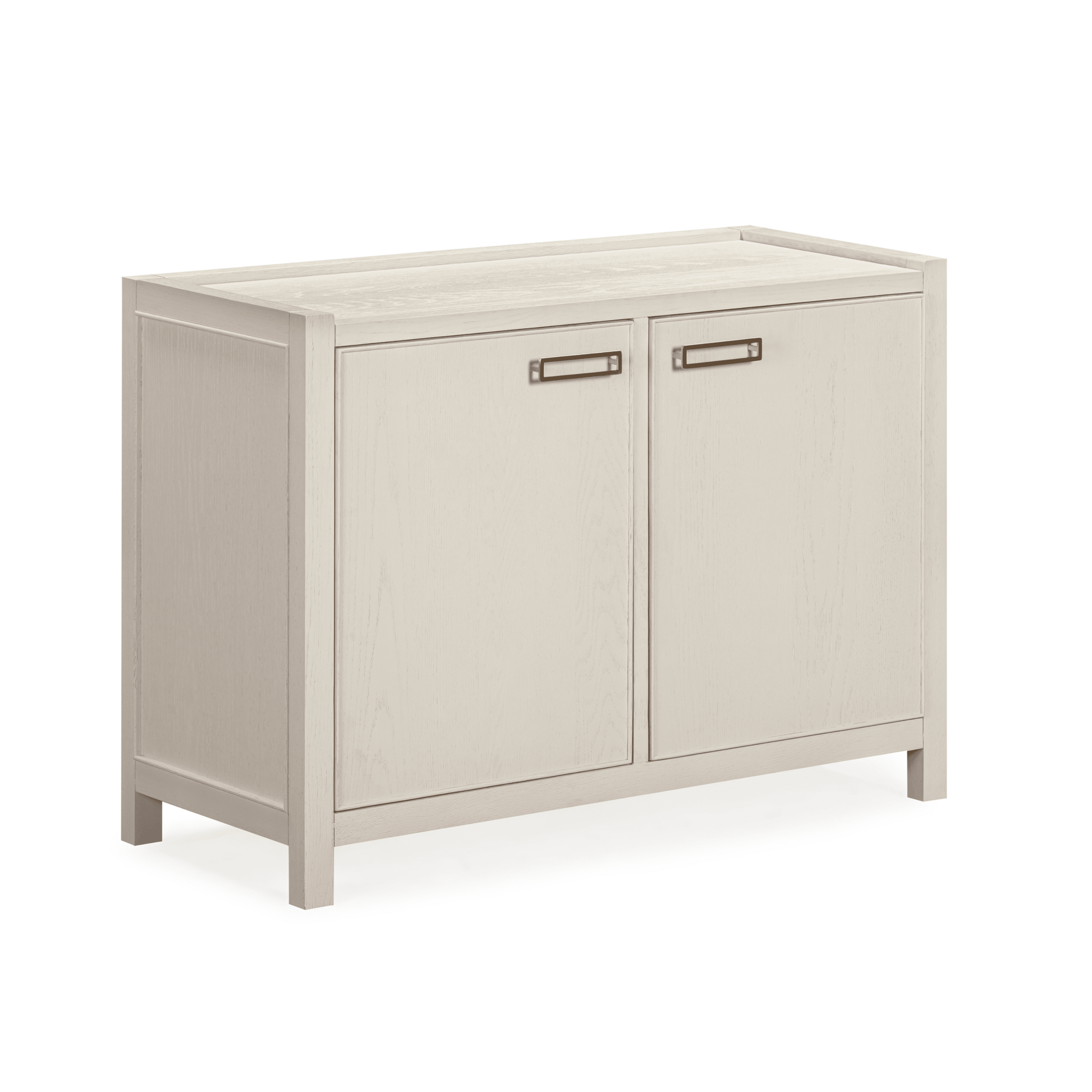 Soho Cream Oak Veneer 2 Door Sideboard - Bridgnorth Furniture